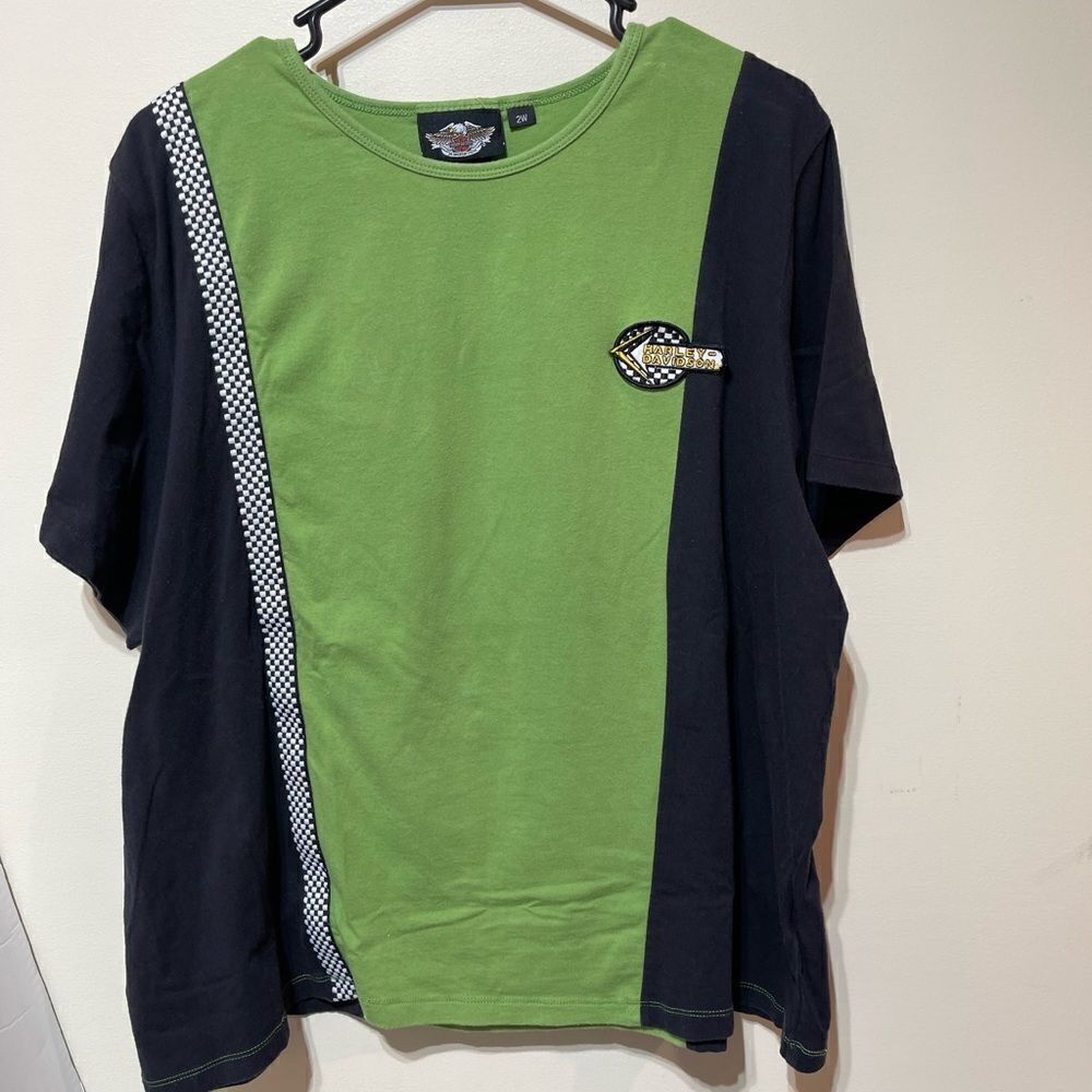 Harley Davidson Woman’s Top 2W Black and Green